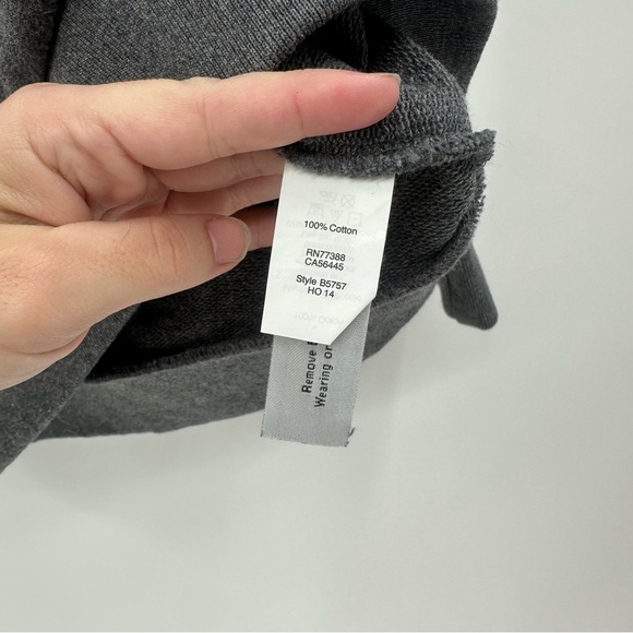 Madewell for Sezane Graphic Sweatshirt Size Medium 100% Cotton Grey - Picture 4 of 6